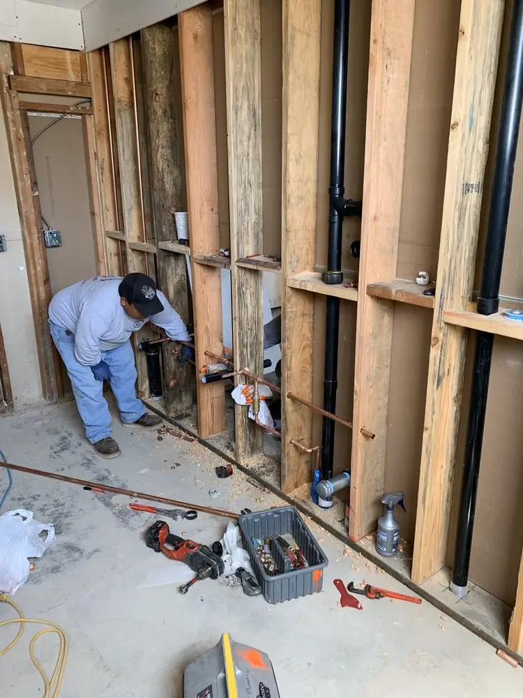 Commercial rough-in plumbing for Water Heater Replacement in Lexington